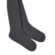 Name it Dark Grey Melange Rib Strømpebukse 2-pakning Noos Online Sale