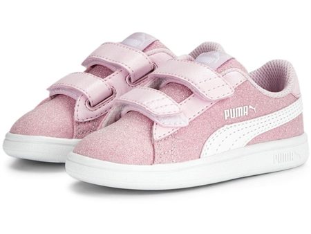 Puma Smash v2 Glitz Glam V Inf Pearl Pink-White Sneakers Fashion