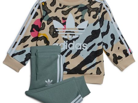 adidas Originals Beige   Multi Color Sweat Sett Discount