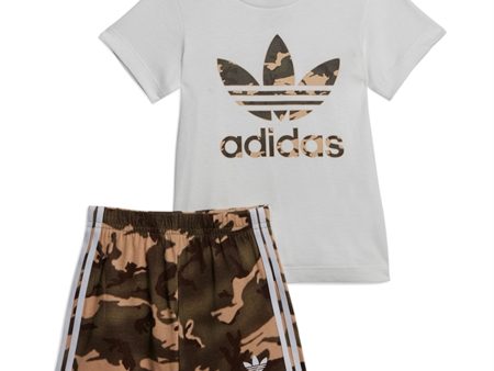 adidas Originals White Shorts Tee Sett Online Sale