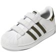 adidas Originals Superstar Sneakers White   Olive For Discount