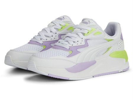 Puma X-Ray Speed Play Jr White-Vivid Violet-Lily Pad Sneakers For Sale