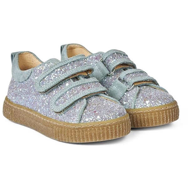 Angulus Glitter Sneaker M. Borrelås Mint Glitter Mint For Cheap